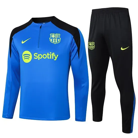 Conjunto Agasalho Barcelona Azul 2024/25 Treino