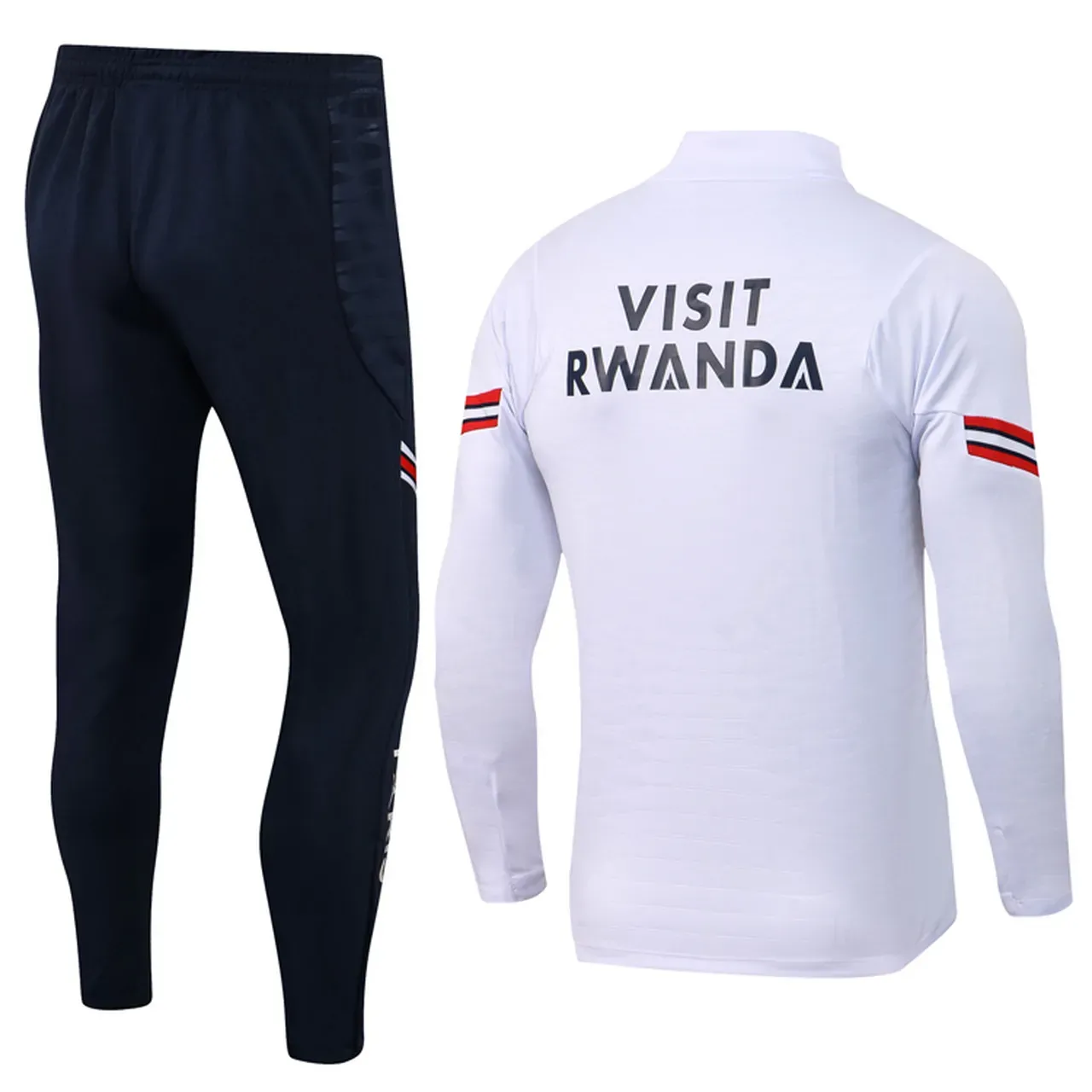 Conjunto Agasalho PSG Treino 2021/22 - Branco