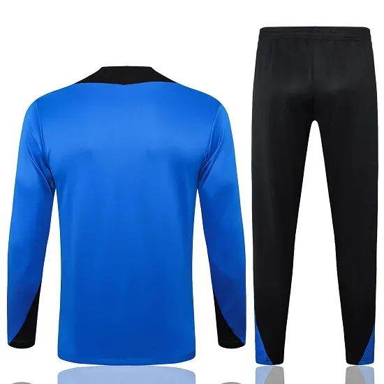 Conjunto Agasalho Barcelona Azul 2024/25 Treino